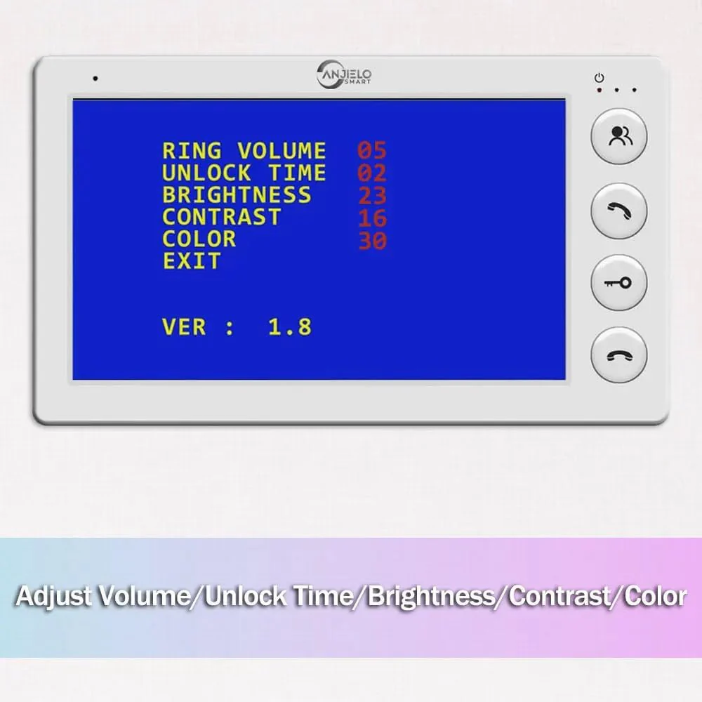 Verdrahtete Video-Sprechanlage für Wohnungen, 12 Einheiten 7-Zoll-Monitor-Video-Türsprechanlage, Ind - Image 5
