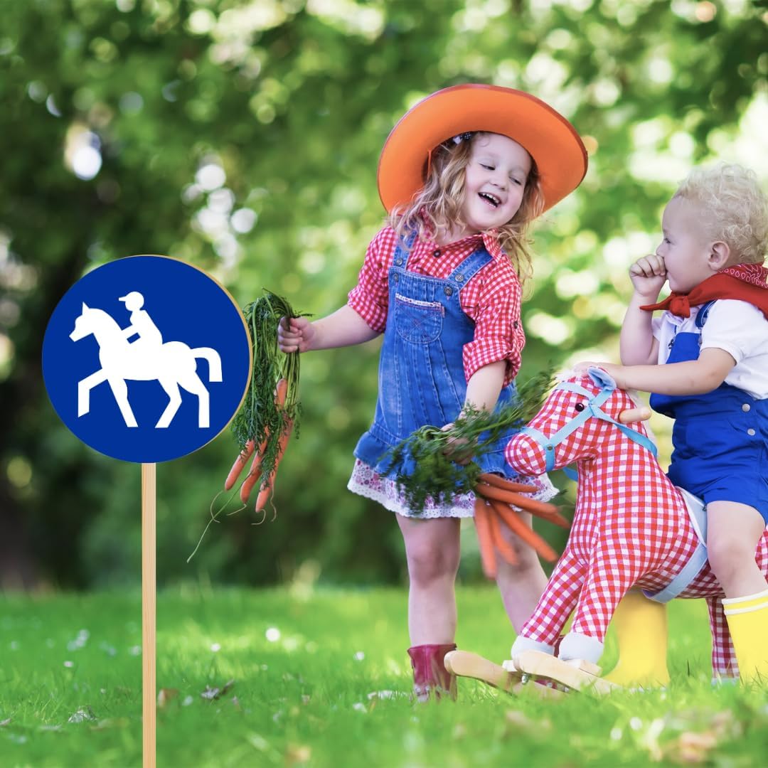 Verkehrsschild Reitweg | Verkehrszeichen, Hobby Horse, Ergänzung Reitspiel, Steckenpferd, Stabpferd, - Image 6