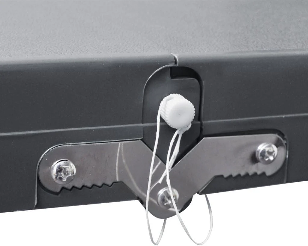 vidaXL Campingtisch Gartentisch mit 4 Hockern Klappbar Alu Extra Leicht Grau, Grau - Image 8