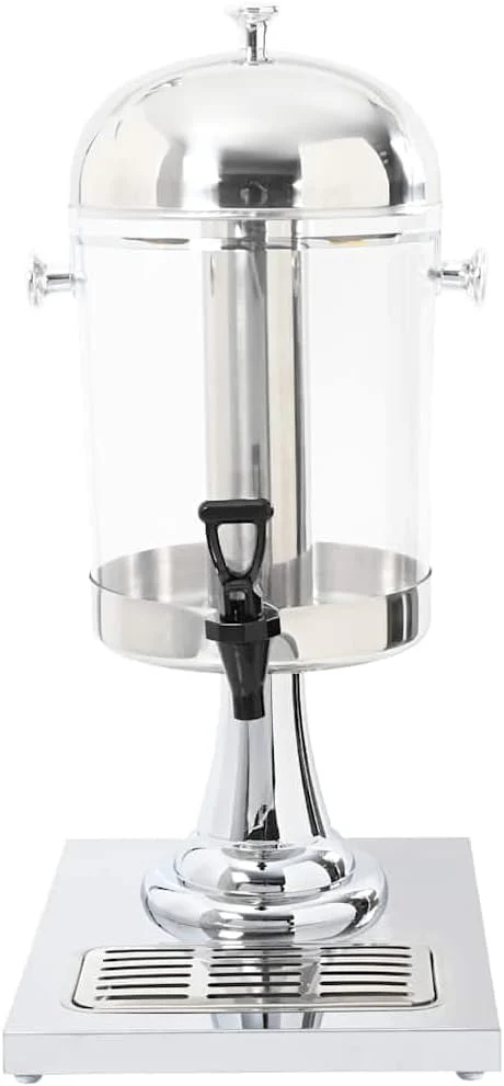 vidaXL Getränkespender Edelstahl 8L Saftspender Wasserspender Saft Dispenser 26.5 x 35 x 57 cm, 26.5 - Image 6