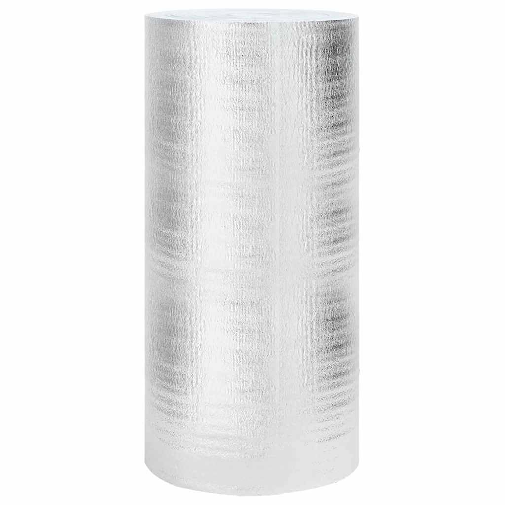 vidaXL Heizkörper-Reflektorfolie Silber 15 x 1 m Polyethylen, Heizaccessoire fürs Wohnzimmer, zylind