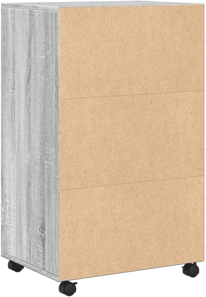 vidaXL Rollschrank, Büroschrank mit Stauraum, Aktenschrank für Wohnzimmer Büro, Bürocontainer Schran - Image 7