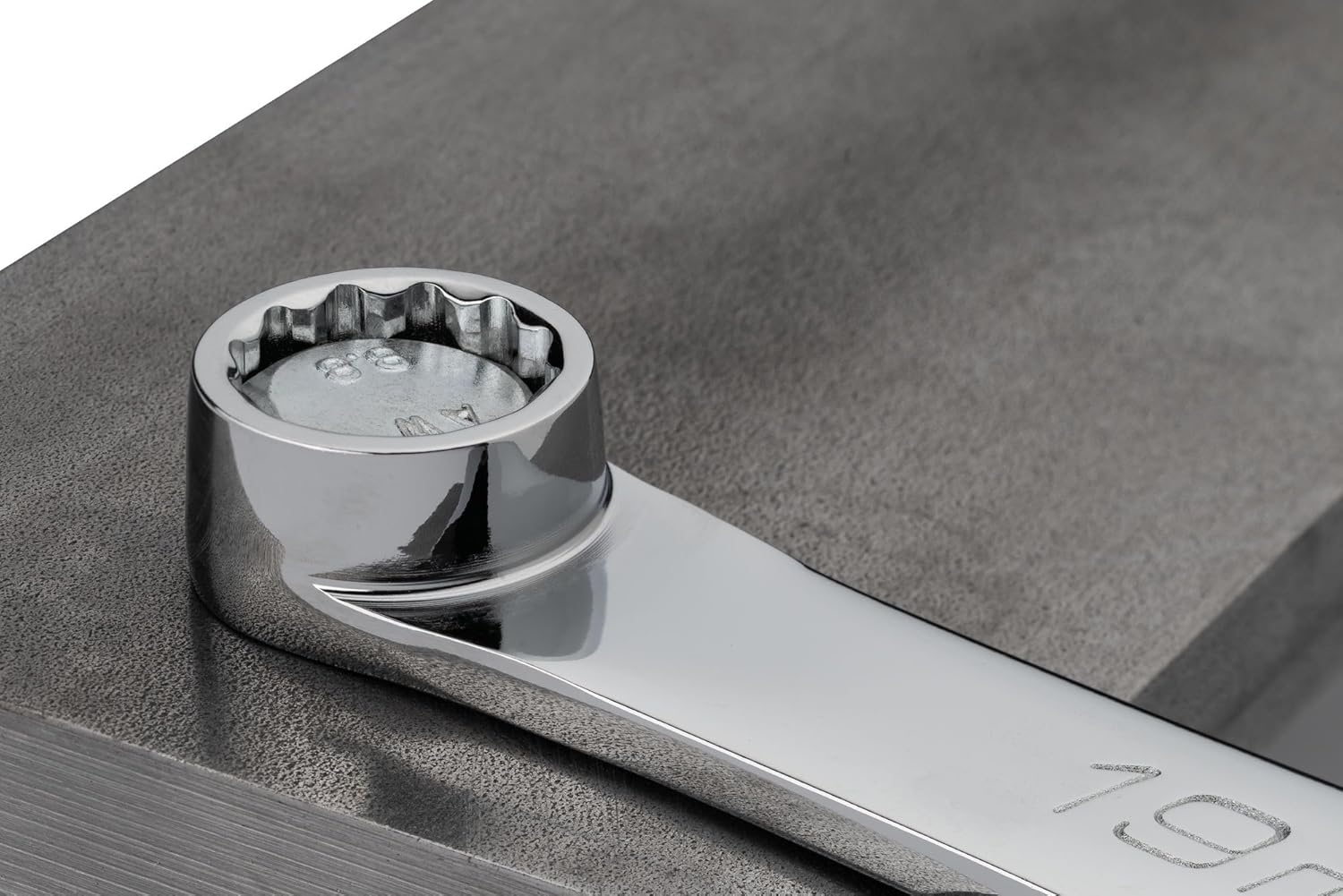 VIGOR Ratschen-Ringschlüssel V7031-16, extra lang, 16 mm SW, 362 mm Länge, 72 Zähne, verchromt und p - Image 4