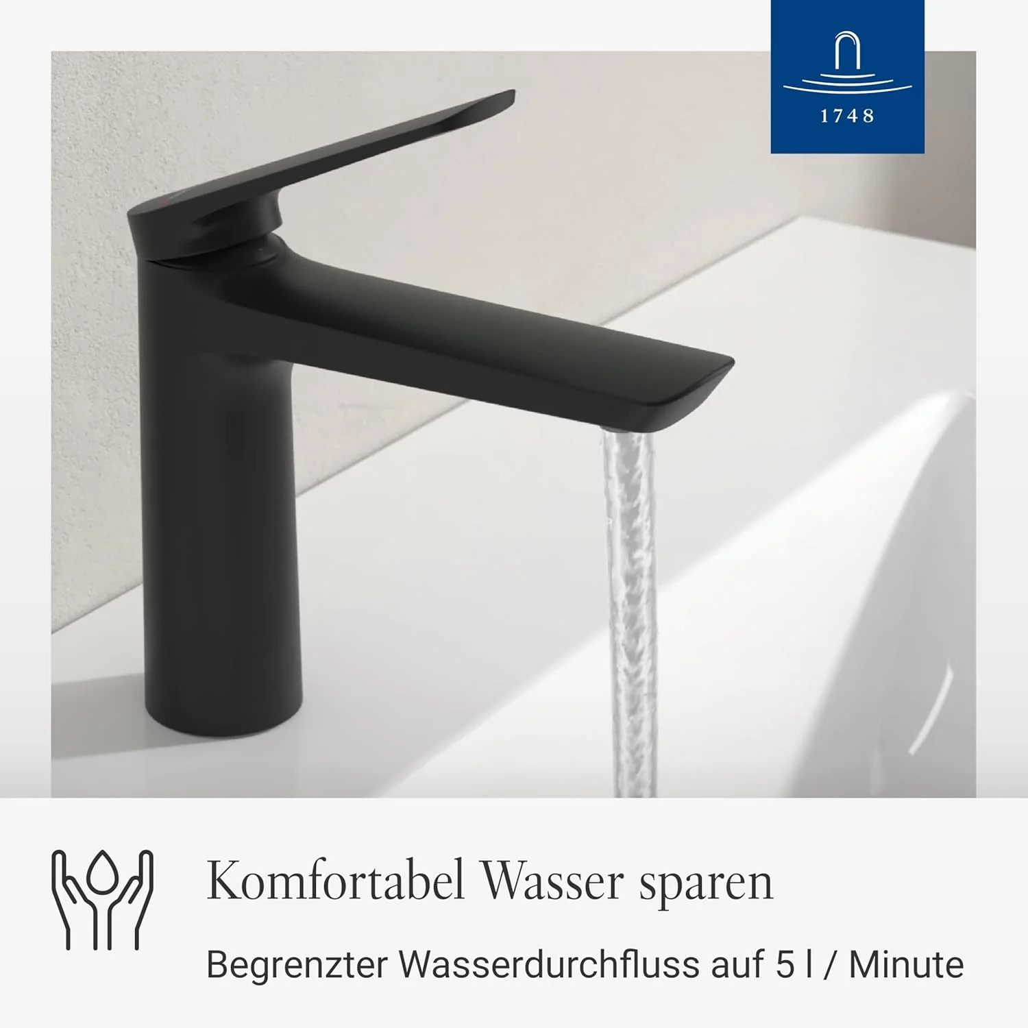 Villeroy & Boch Oasis Waschtischarmatur - Waschbeckenarmatur wassersparend mit Keramikkartusche - Wa - Image 2