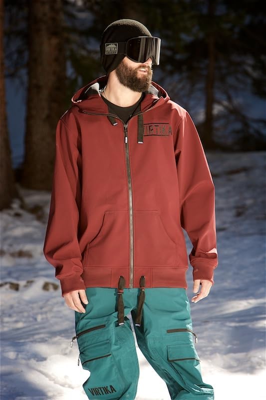 VIRTIKA Herren 10k Wasserdicht Softshell Hoodie Haunted S Schwarz, S Schwarz - Image 3