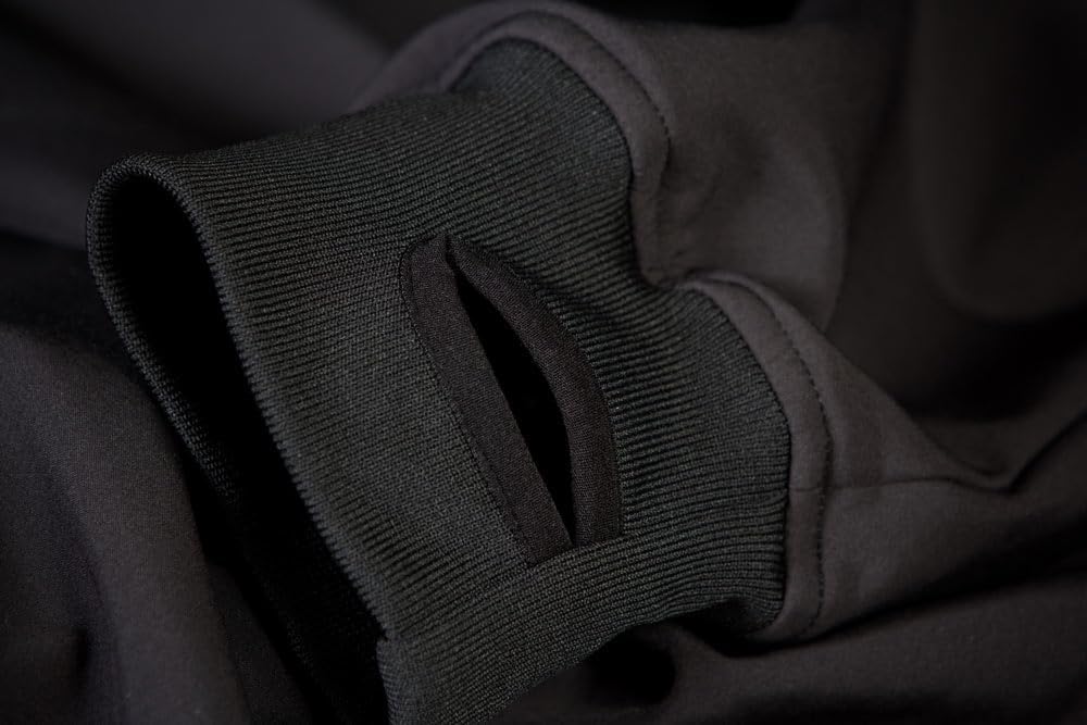 VIRTIKA Herren 10k Wasserdicht Softshell Hoodie Haunted S Schwarz, S Schwarz - Image 7