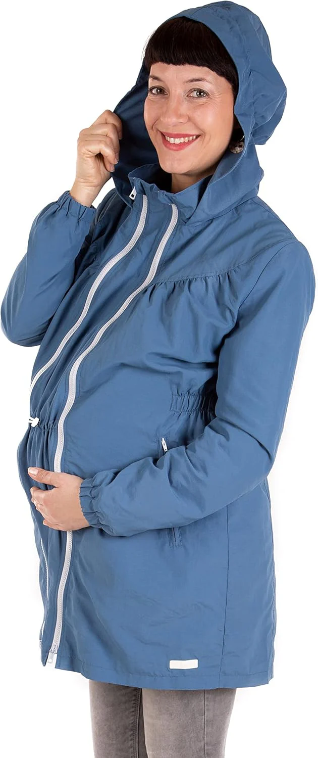 Viva la Mama - 4in1 Trageparka für Vorn- und Rückentragen - LIVIO, S taubenblau - Image 5