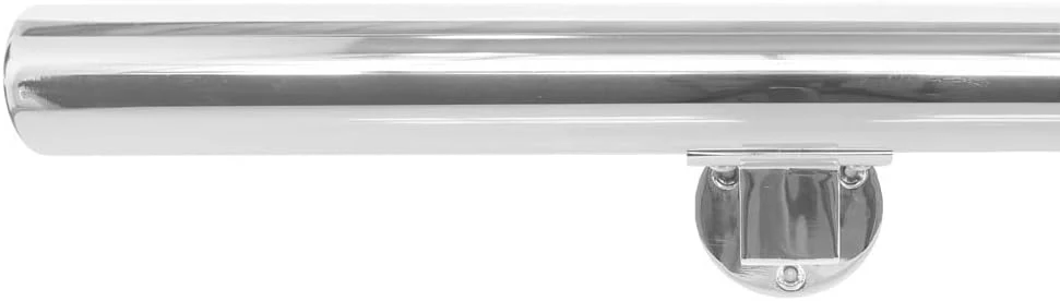 Vivol Edelstahl-Treppengeländer Poliert 150 cm mit 2 Halterungen für innen, 150 cm Mit 2 Halterungen - Image 3