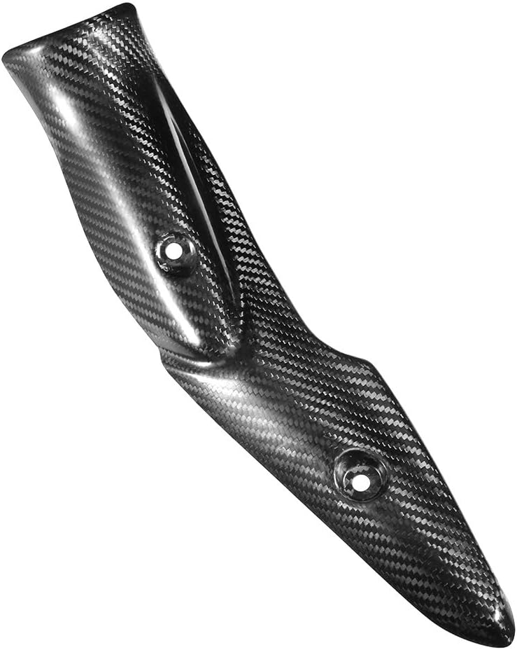 VOBOR Motorrad Hitzeschild, Motorradauspuffanlage Carbon Fiber Hitzeschild Schalldämpferabdeckung Fi - Image 2