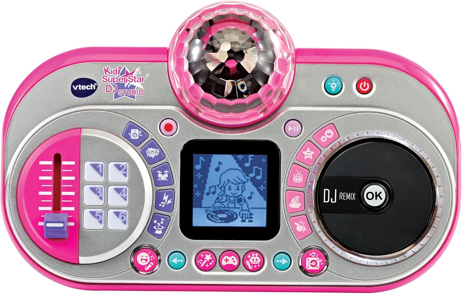 VTech Kidi Super Star DJ Studio pink – 10-in-1 Karaokespielzeug mit Mikrofon, abnehmbarem DJ-Mischpu - Image 2
