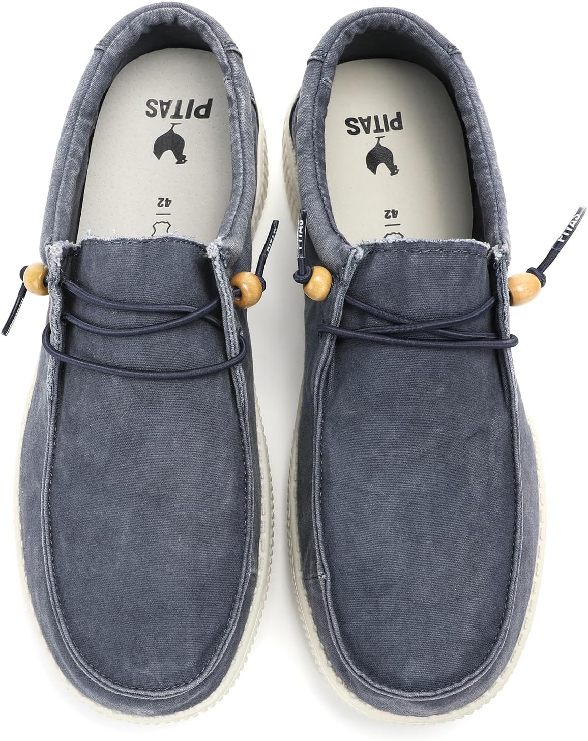 WALK IN PITAS | WP150 WALLABI Washed | Herren Mokassins | Flache Slipper für Männer | Slip on Loafer - Image 4