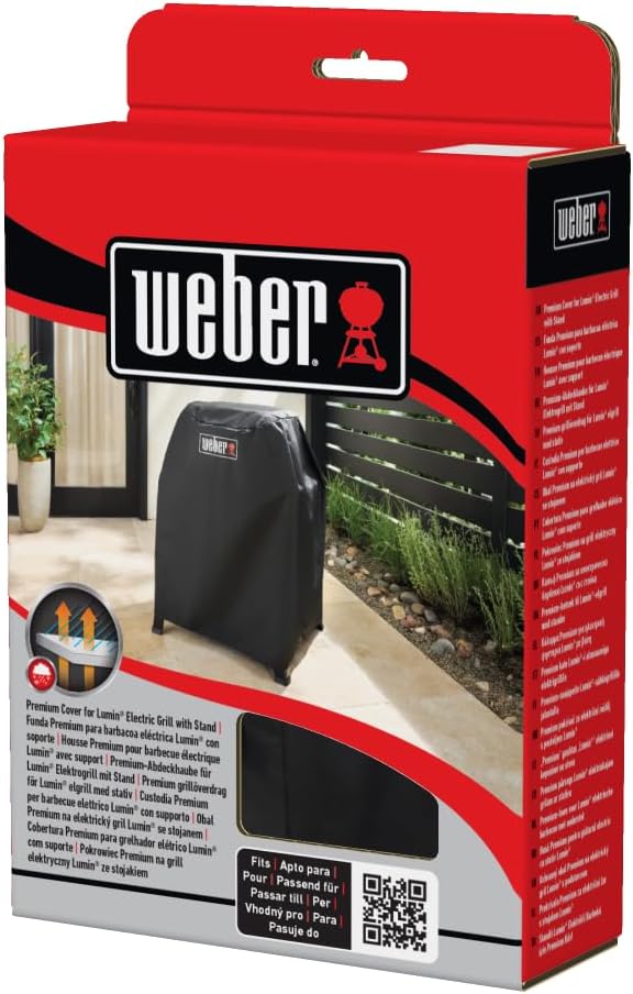 Weber Premium Grill Abdeckhaube für Lumin mit Stand, atmungsaktiv UV- & wasserbeständig, Schutz for - Image 6