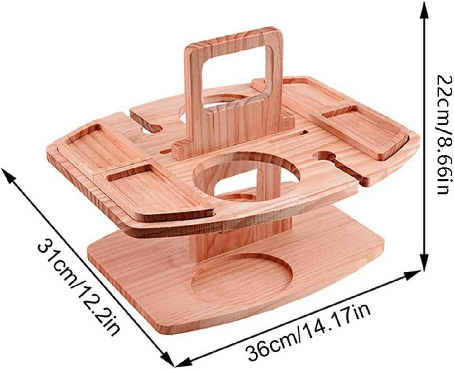 Weintisch im Freien Tragbarer Outdoor Weintisch Mini Klapptisch für Aussenbereich Klappbarer Picknic - Image 2