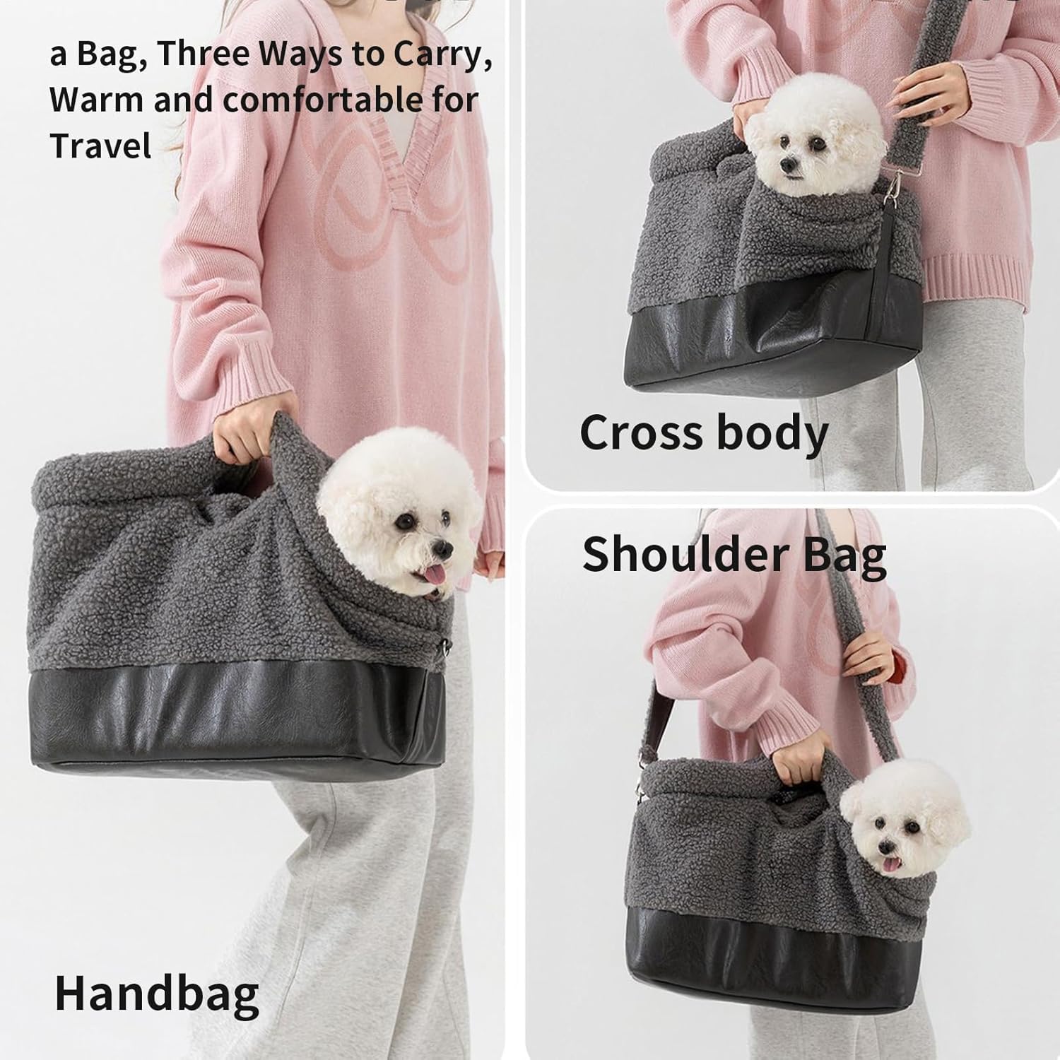 Welpentragetasche – wasserdichte Wintertragetasche | Schulter-Hundehalter Mit Sicherheitsgurt-Schnal - Image 4