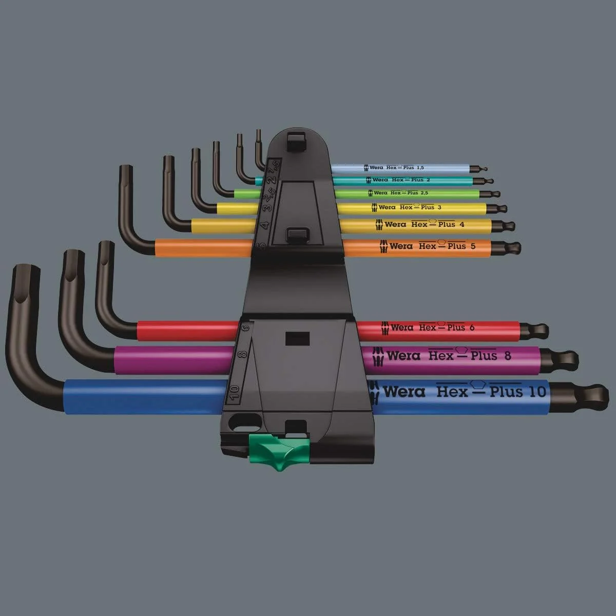 Wera 8100 SA 2 Zyklop Speed-Knarrensatz, 1/4 Zoll metrisch & 05073593001 950/9 Hex-Plus 1 SB Winkels - Image 7