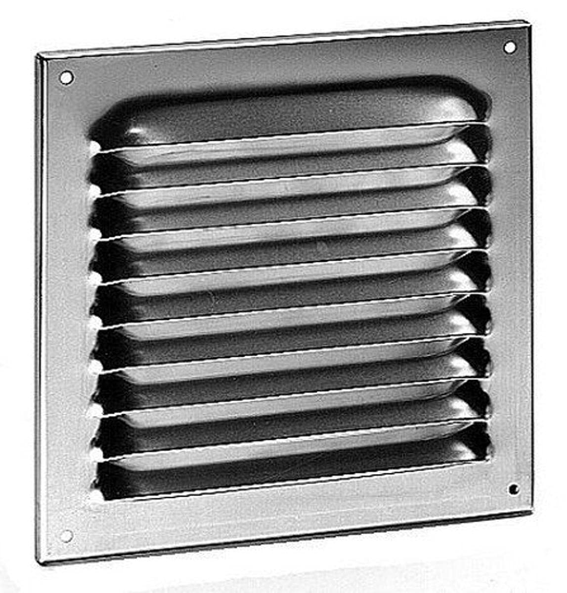 Wetterschutzgitter aufschraubbar eckig 230 x 170 mm, Alu silber Aluminium 230 x 170 mm, Aluminium 23