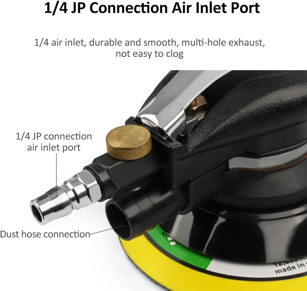 Weytoll Poliermaschine Air Exzenterschleifer, 6"150MM Exzenterschleifer Druckluft Mit 4 Arten von Po - Image 2