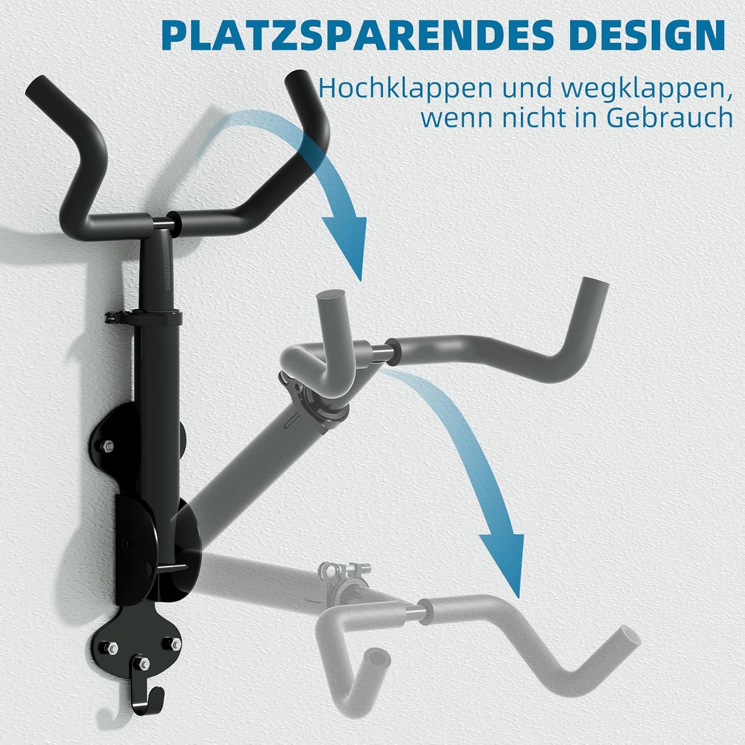 WheelHub Fahrrad Wandhalterung Fahrradhalterung Wand 30kg Tragfähigkeit Ausziehbar Fahrradständer Ga - Image 5