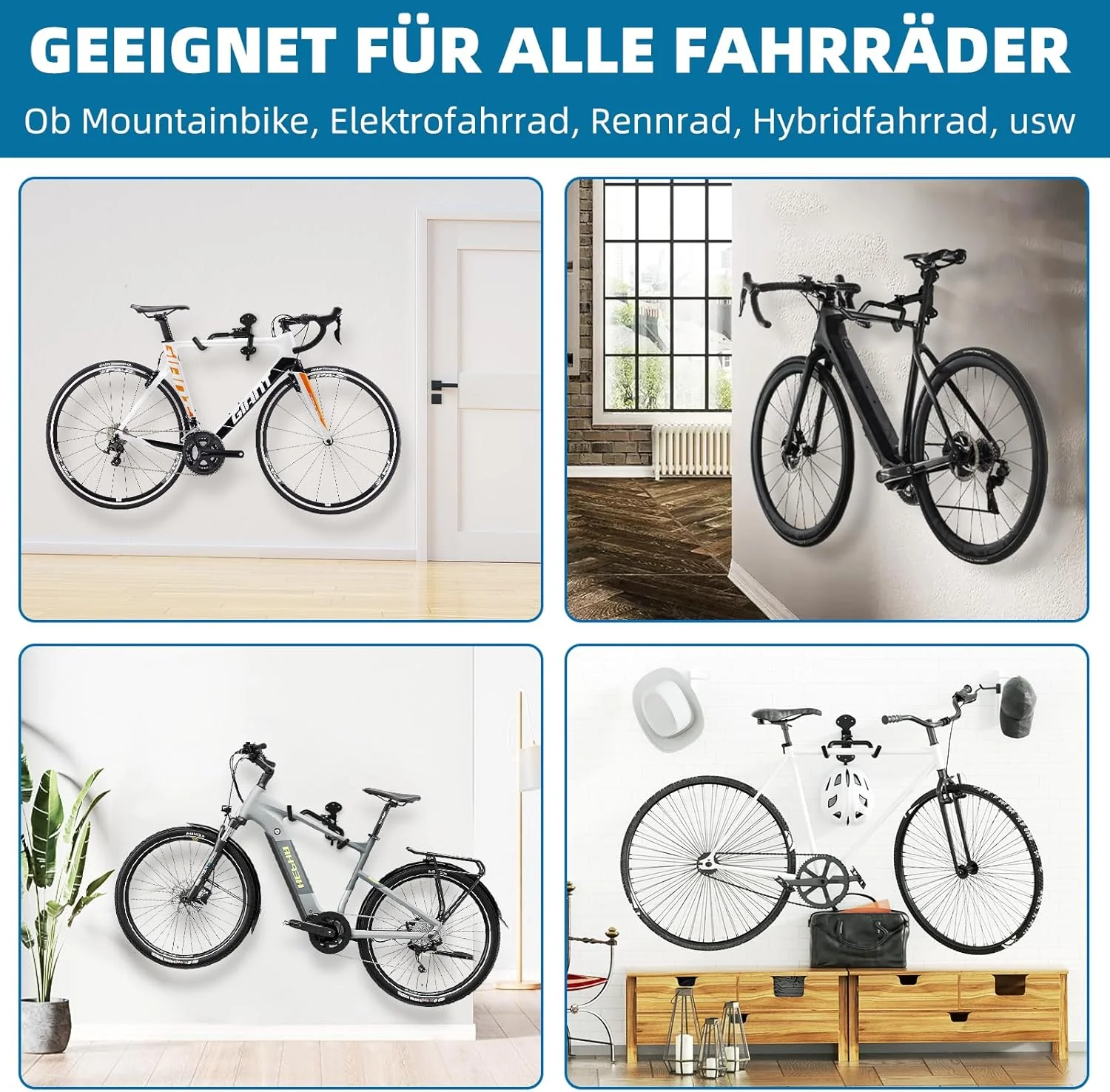 WheelHub Fahrrad Wandhalterung Fahrradhalterung Wand 30kg Tragfähigkeit Ausziehbar Fahrradständer Ga - Image 6