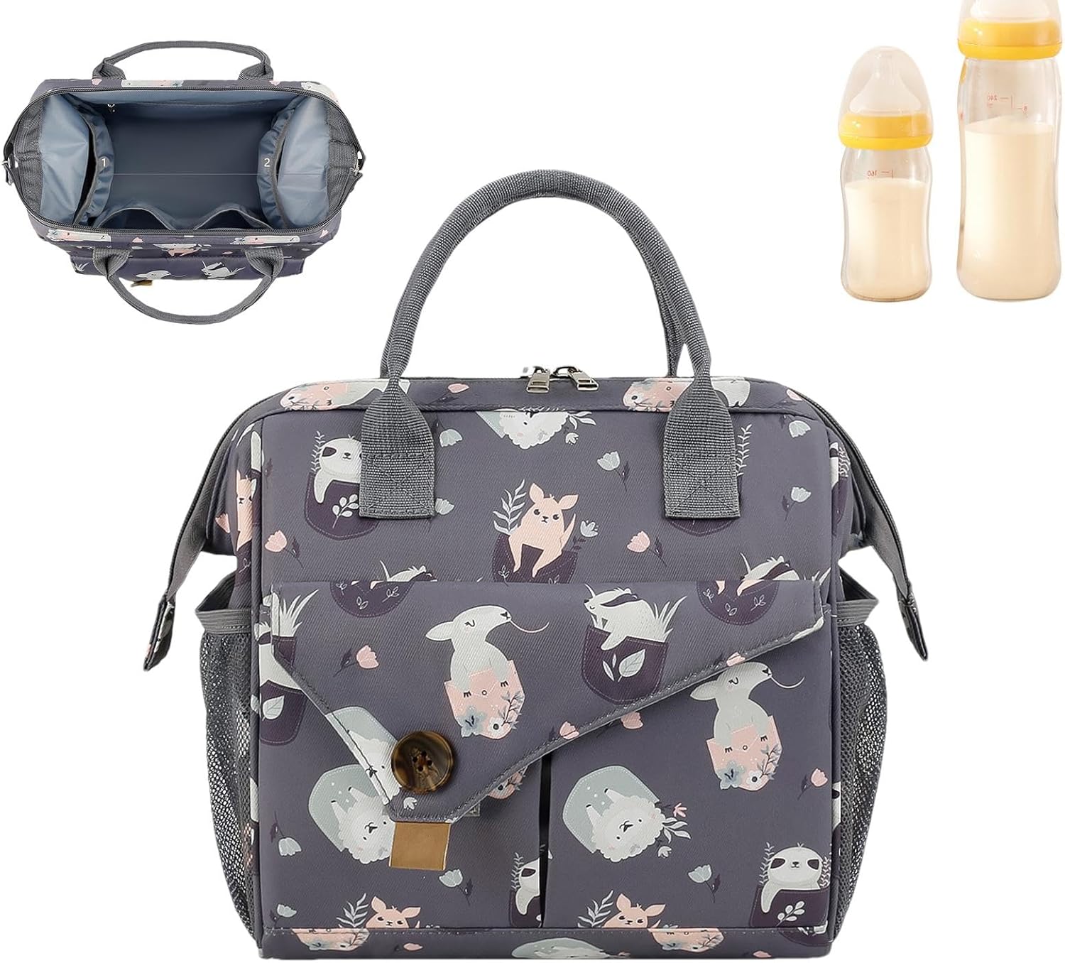 Wickeltaschen – grosse Wickeltasche mit mehreren Fächern – geteilte grosse Reise-Wickeltasche, multi - Image 8