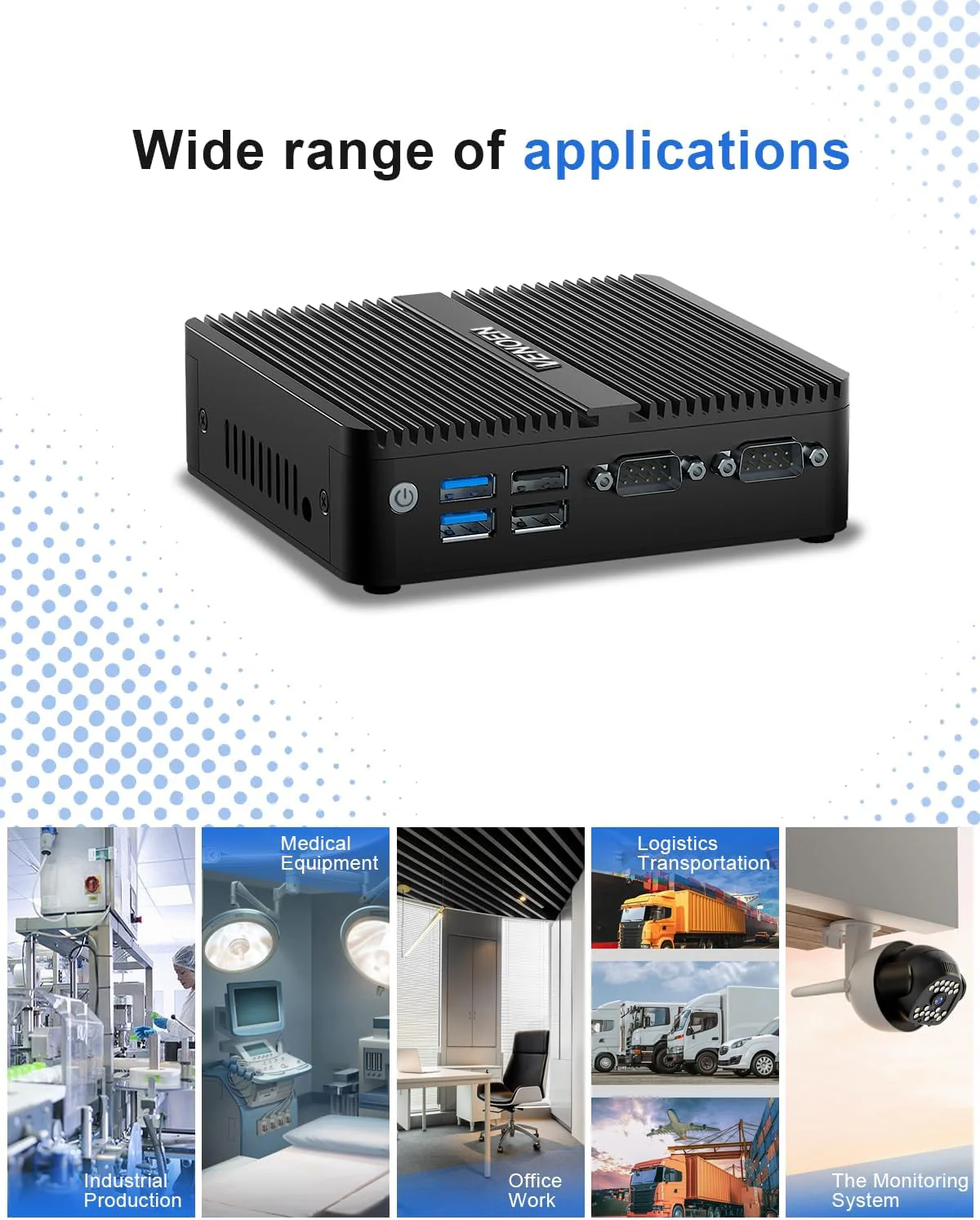 Windows 11 Lüfterloser Mini-PC Celeron J6412 der 12. Generation, 8GB RAM 128GB SSD, Dual HD, DP, dre - Image 7