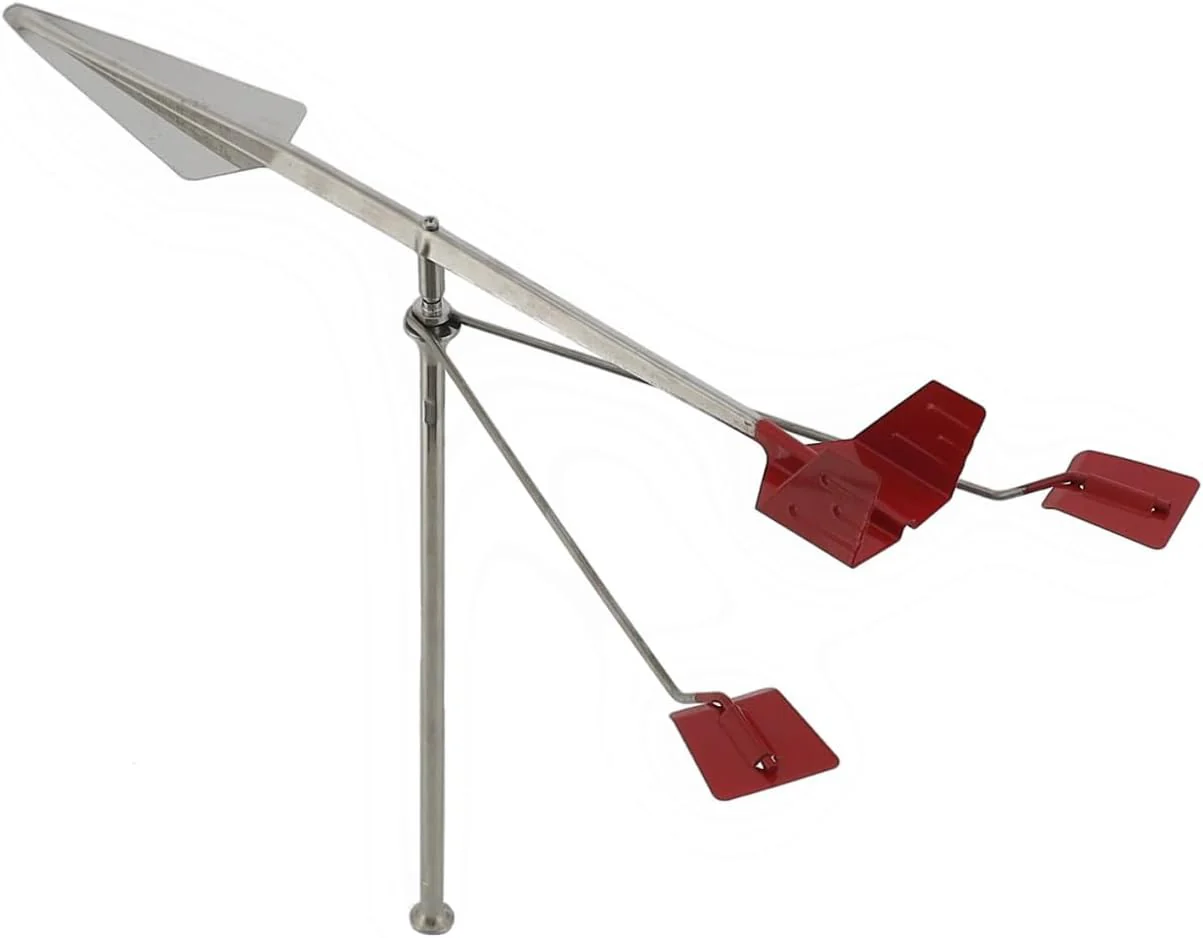 Windrichtungsanzeige Wind-King mit Reflektoren, Edelstahl, für Segelboote Windsensor Windfahne Windr - Image 4