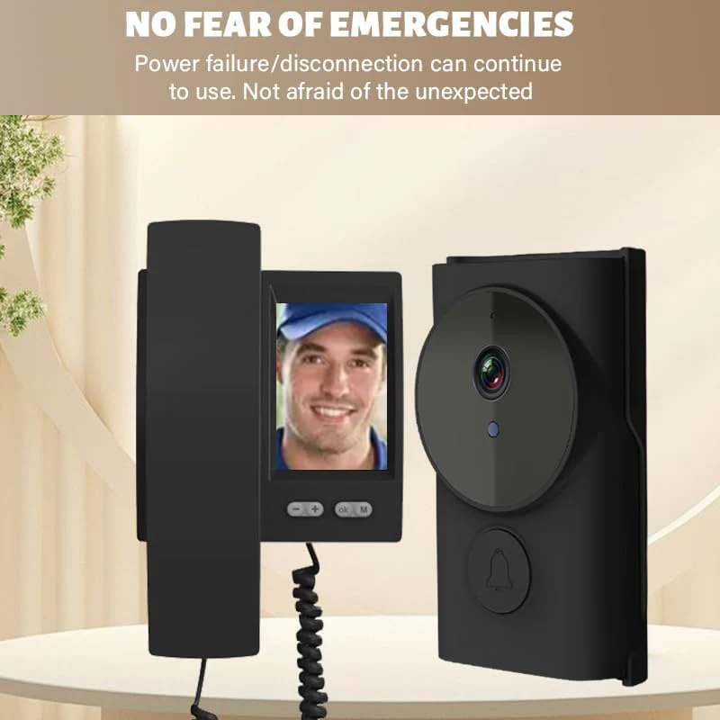 Winnes Kabellose Video-Türklingel für den Aussenbereich, 3,5 Zoll IPS-Display, 1080P Video-Türsprech - Image 3