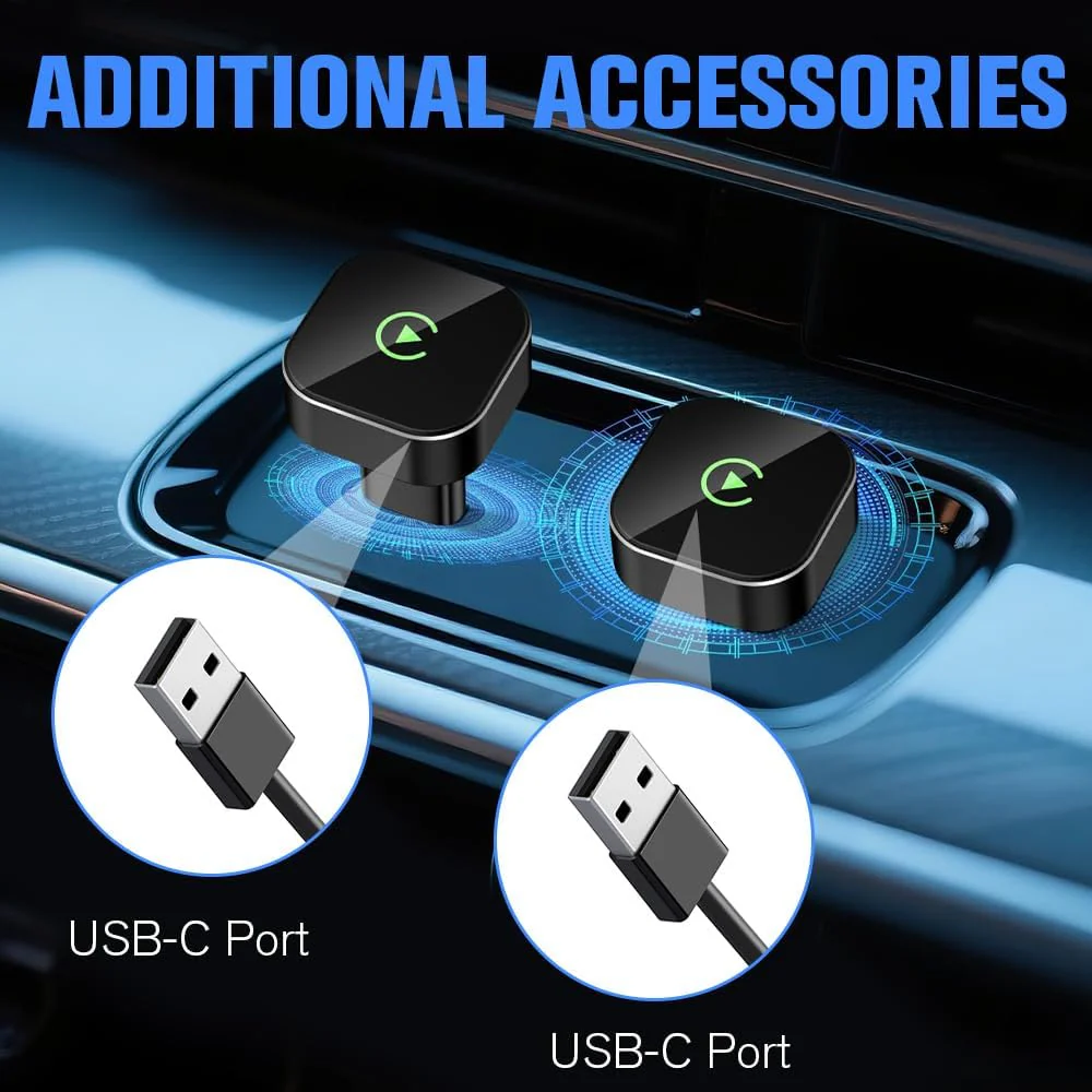 Wireless Carplay Adapter mit Wired Carplay, 2026 Upgraded 2-in-1 Version, Bluetooth 5.0, Plug & Play - Image 6