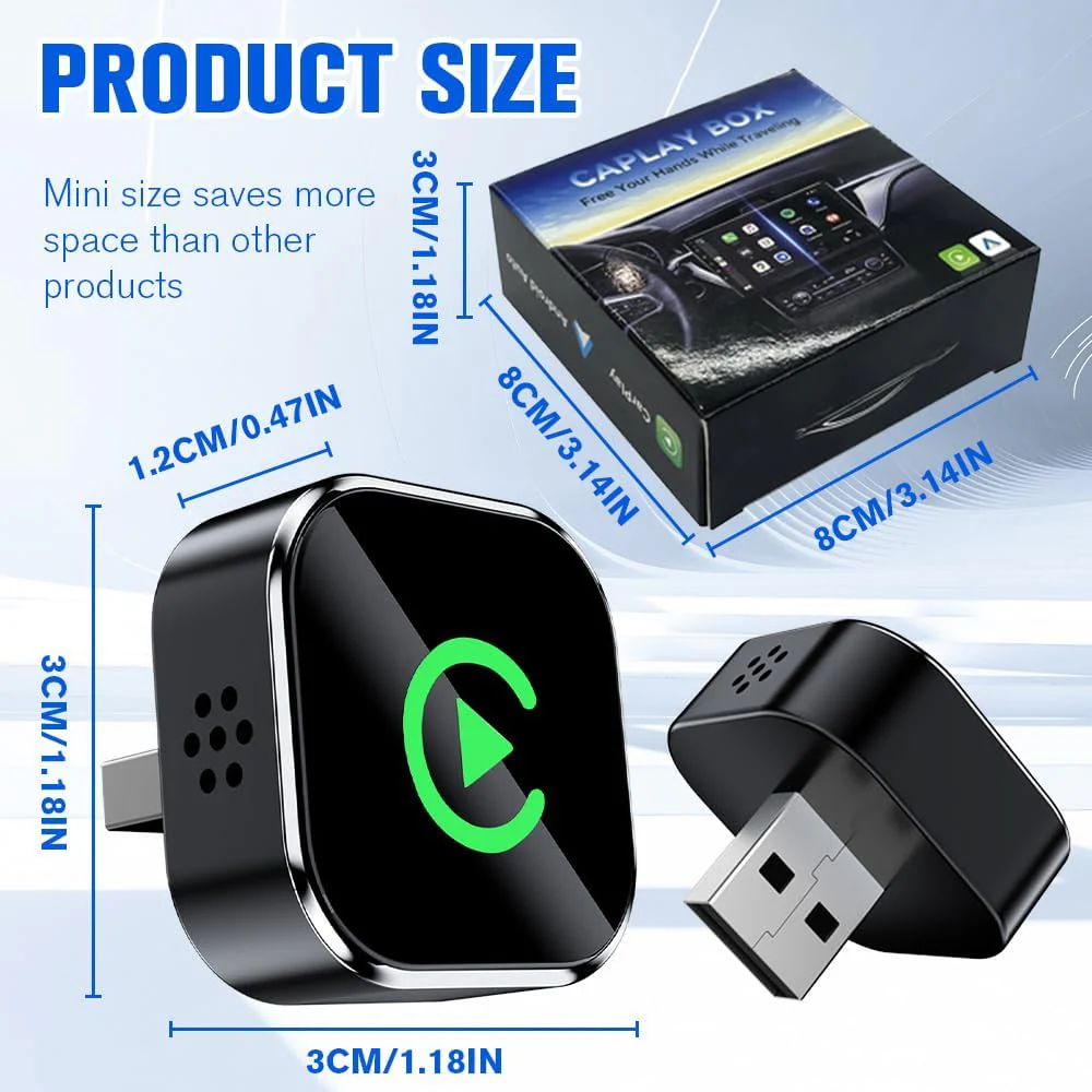 Wireless Carplay Adapter mit Wired Carplay, 2026 Upgraded 2-in-1 Version, Bluetooth 5.0, Plug & Play - Image 7