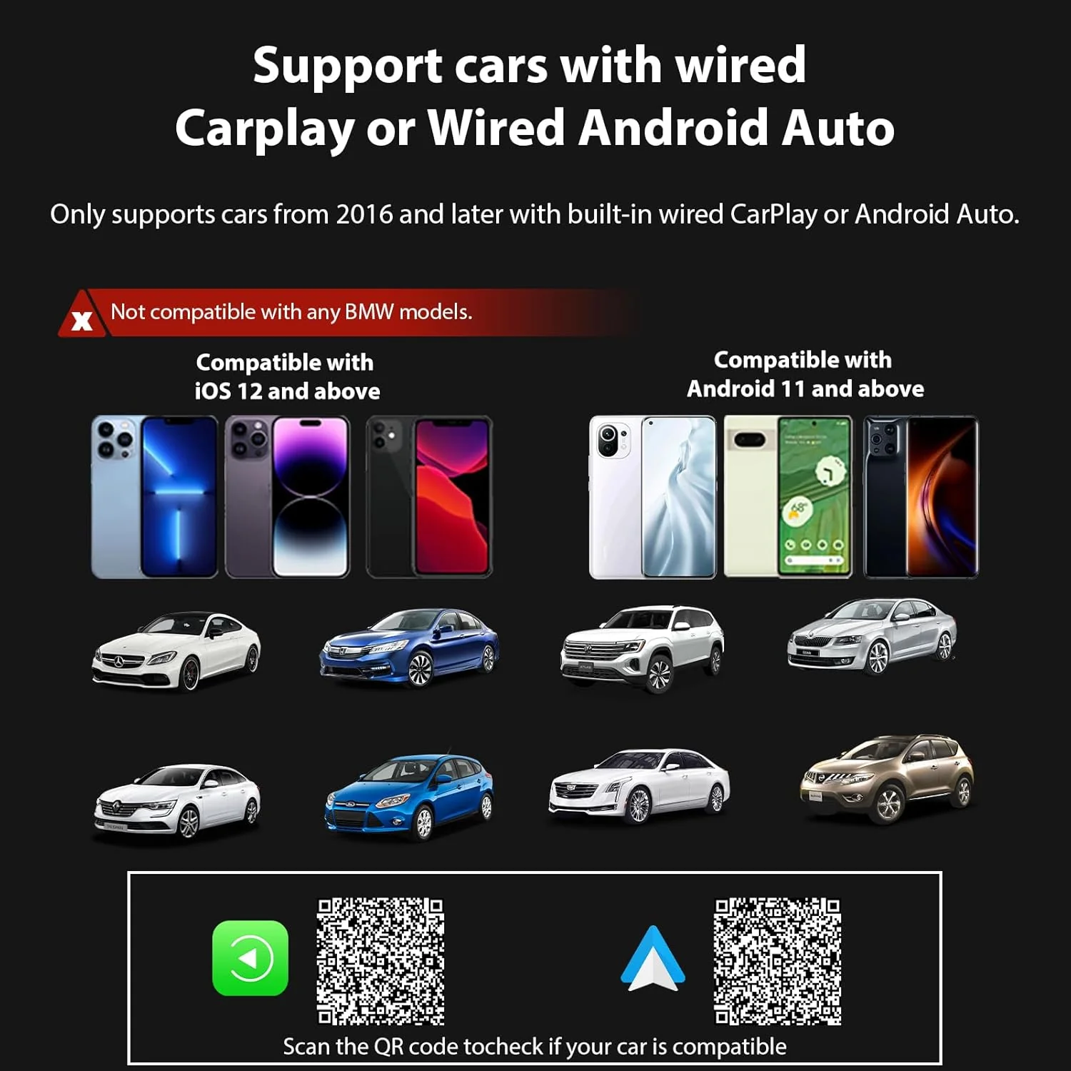 Wireless CarPlay & Android Auto Adapter, Bluetooth 5.0 Mini Adapter für Fahrzeuge, Kabelloses Plug & - Image 3