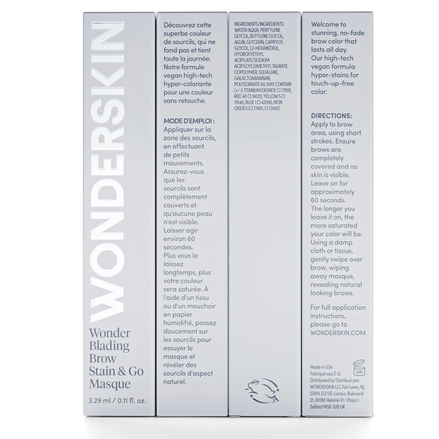 Wonderskin Augenbrauen-Tönung – Wonder Blading Brow Stain & Go Masque, Langanhaltende Brauen-Tönung, - Image 8