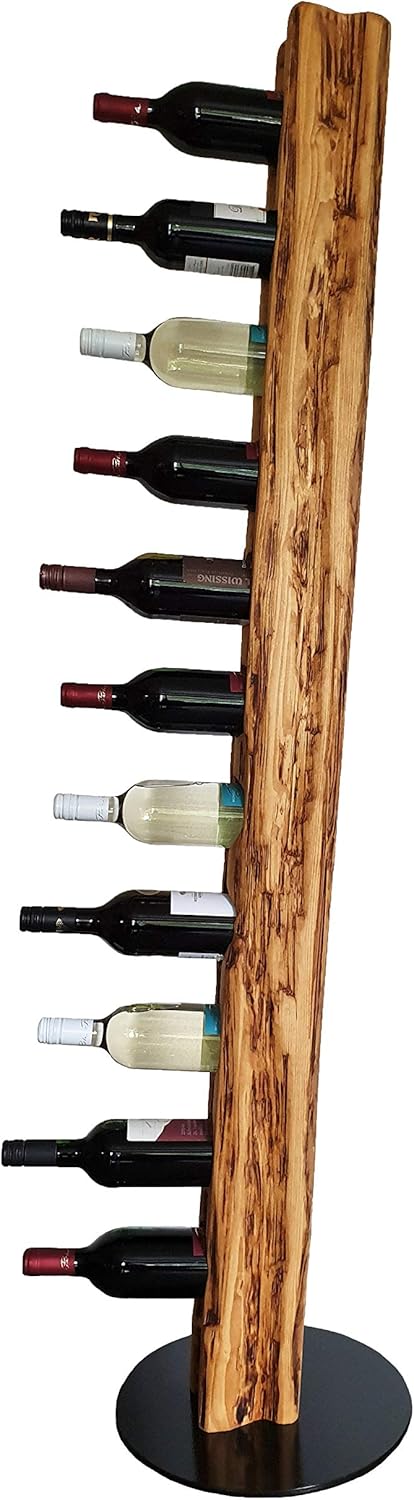Wood & Wishes – Rustikaler Weinständer, Weinregal, Weinhalter aus massivem Holz; gefertigt in Handar - Image 3