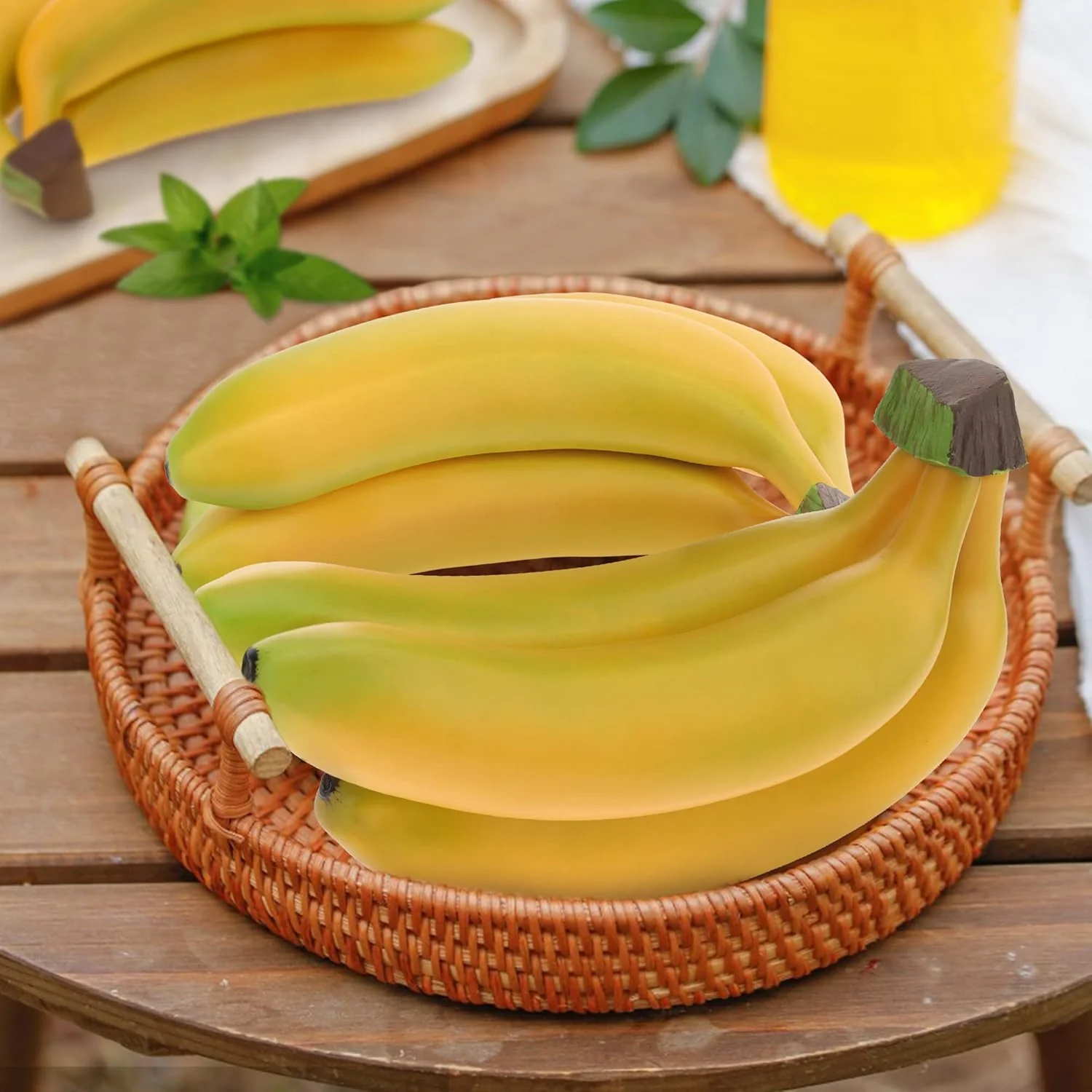 Woration Realistisch Lebensecht Künstlich Banane Strauss Simulation Obst Dekorativ Gefälschte Lebens - Image 7