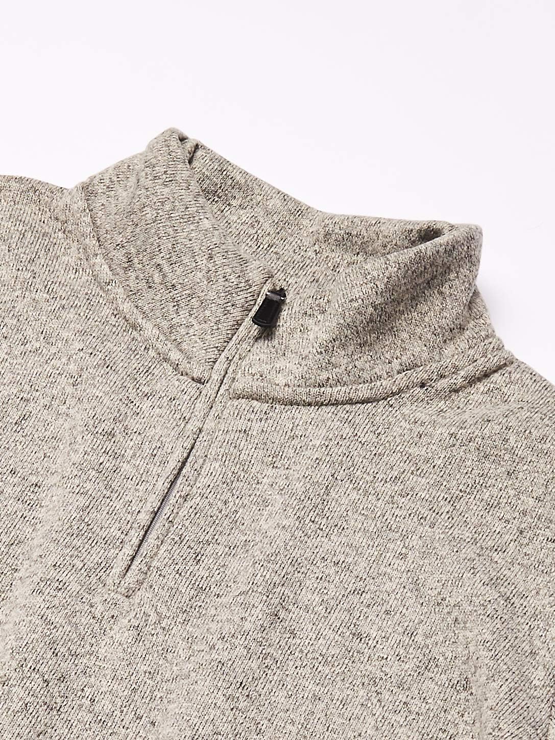Wrangler Authentics Men’s Sweater Fleece Quarter-Zip S Hellgrau, S Hellgrau - Image 2
