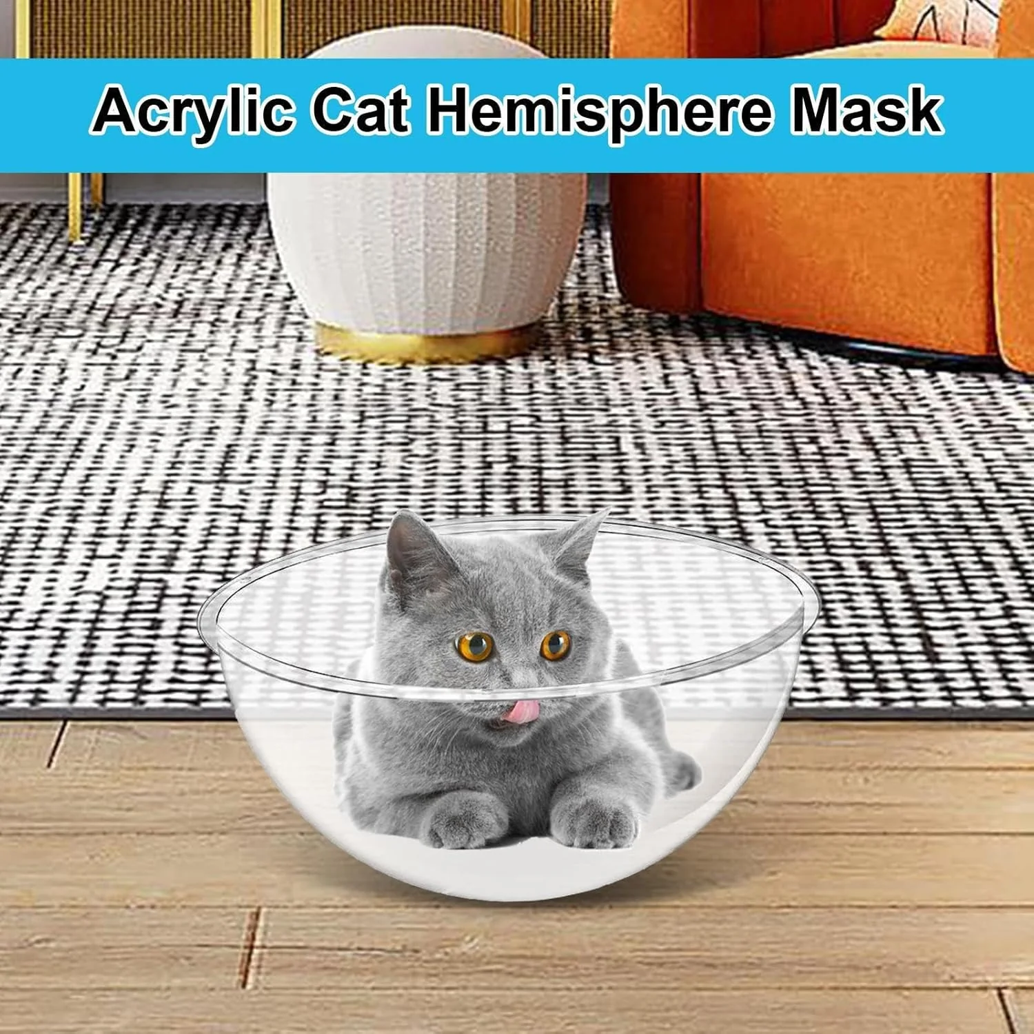Xasbseulk Clear Cat Space Bed | Acrylic Dome Nest Bed | Transparent Dome Cat House | Space Clear Cap - Image 3