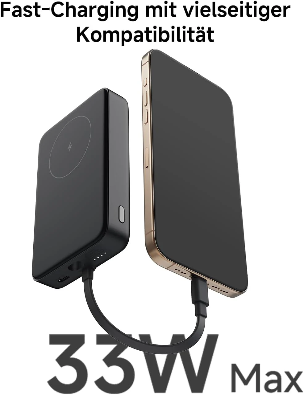 Xiaomi 33W Magnetic Power Bank 10000mAh, ultraschnelles Aufladen, grosse Kapazität,sofortiges kabell - Image 6