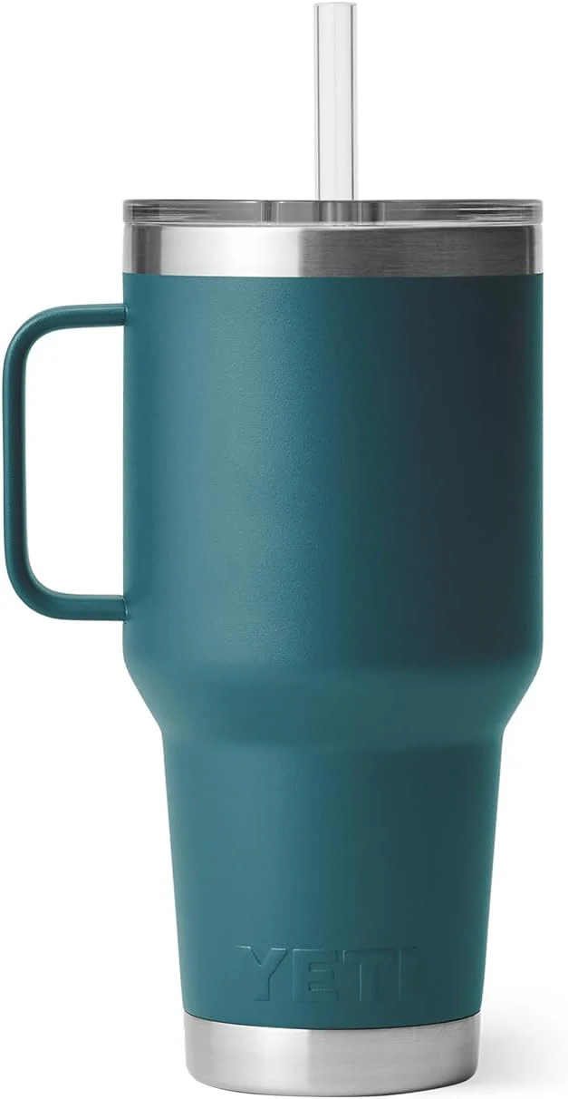 YETI Rambler Trinkbecher mit Griff und Strohhalm-Deckel, Reisebecher, Wasserbecher, vakuumisolierter - Image 7