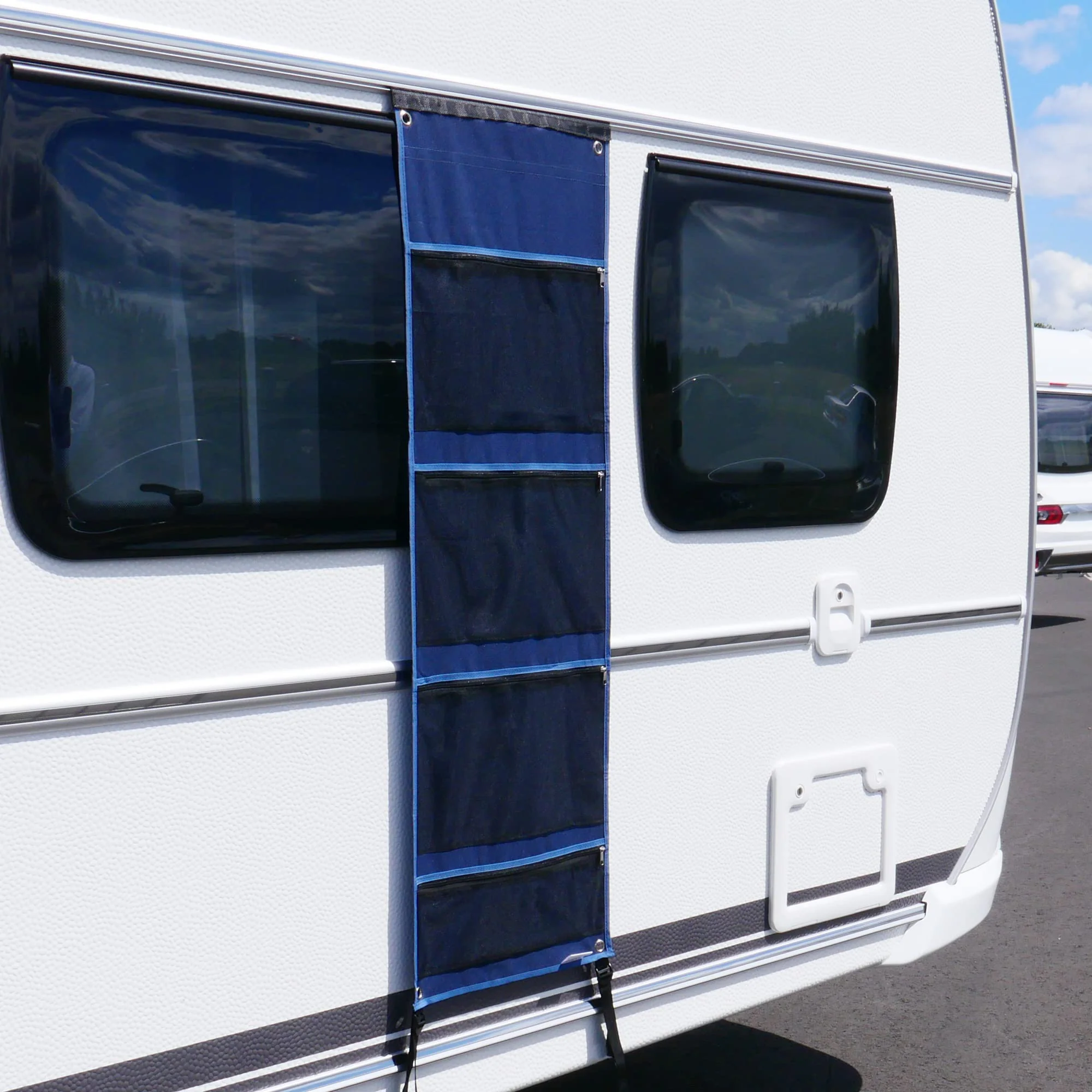 your GEAR Caravan Organizer – Hängeregal/Hakenleiste für Wohnwagen 45-140 cm | Varianten Pocket, Sho