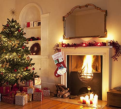 YULOONG Grosse Weihnachtsstrümpfe Weihnachtsmann Schneemann Hirsch Set Weihnachtsgeschenktüten Weihn - Image 4