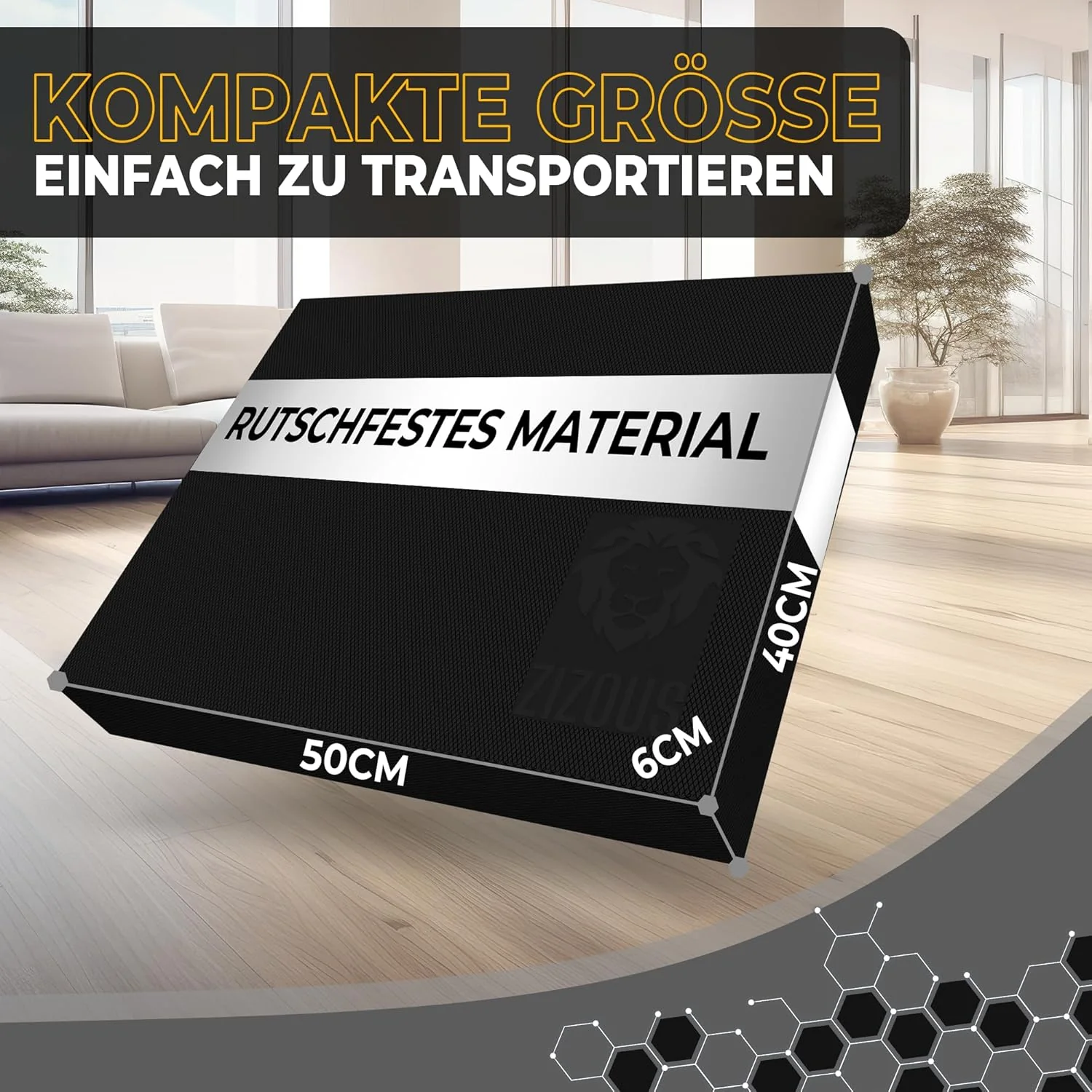 ZIZOUS® Balance Pad - Premium Balance Kissen für Gleichgewichtsübungen - Rutschfestes Balancekissen - Image 2