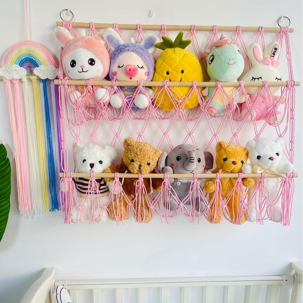 Zstar Kuscheltier Hängematte, Aufbewahrung Kuscheltier, Netz für Kuscheltiere Hängend Spielzeug Orga - Image 2