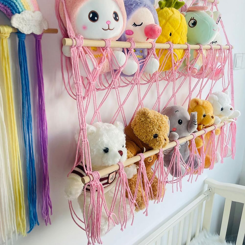 Zstar Kuscheltier Hängematte, Aufbewahrung Kuscheltier, Netz für Kuscheltiere Hängend Spielzeug Orga - Image 4