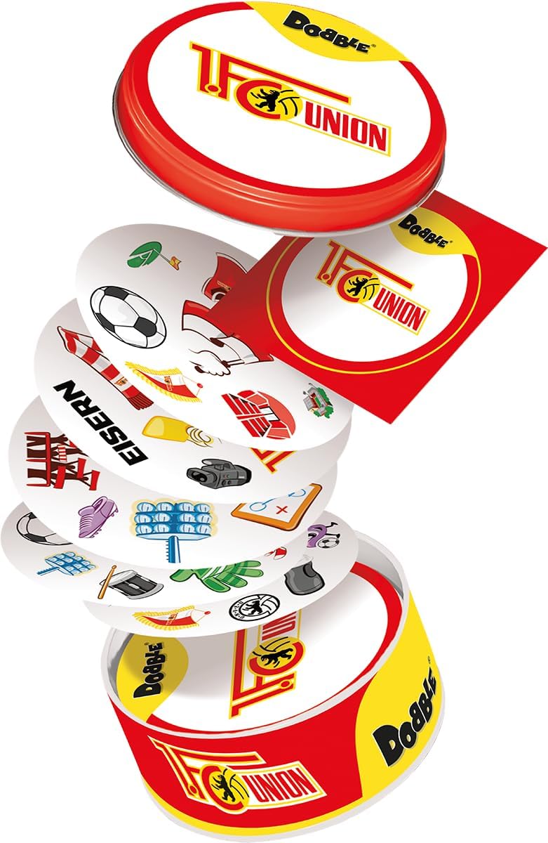 Zygomatic, Dobble 1. FC Union Berlin, Familienspiel, Kartenspiel, 2-8 Spieler, ab 6+ Jahren, 15 Minu - Image 5